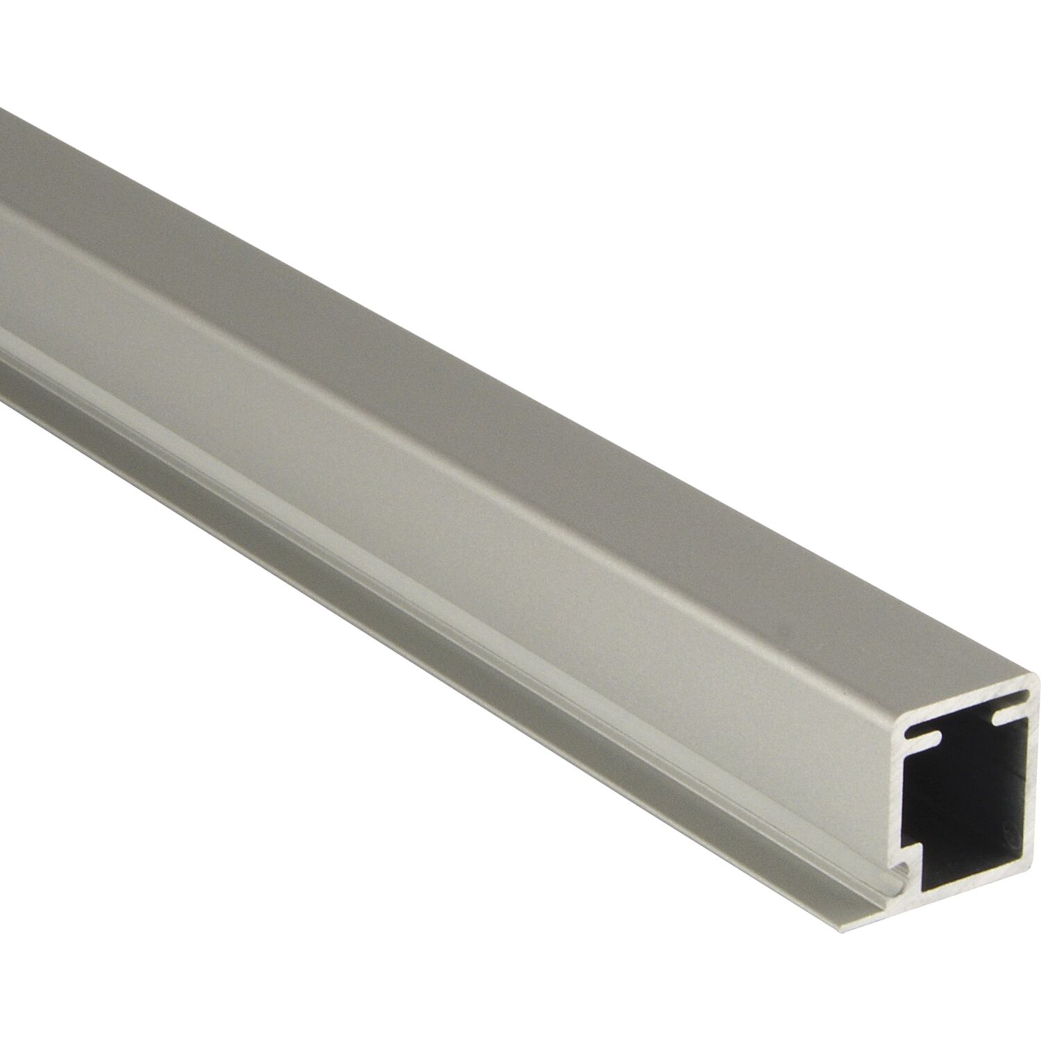 SCHÜCO Smartcube Profil Auflage unten 19 mm Alu Edelstahl-Effekt ()