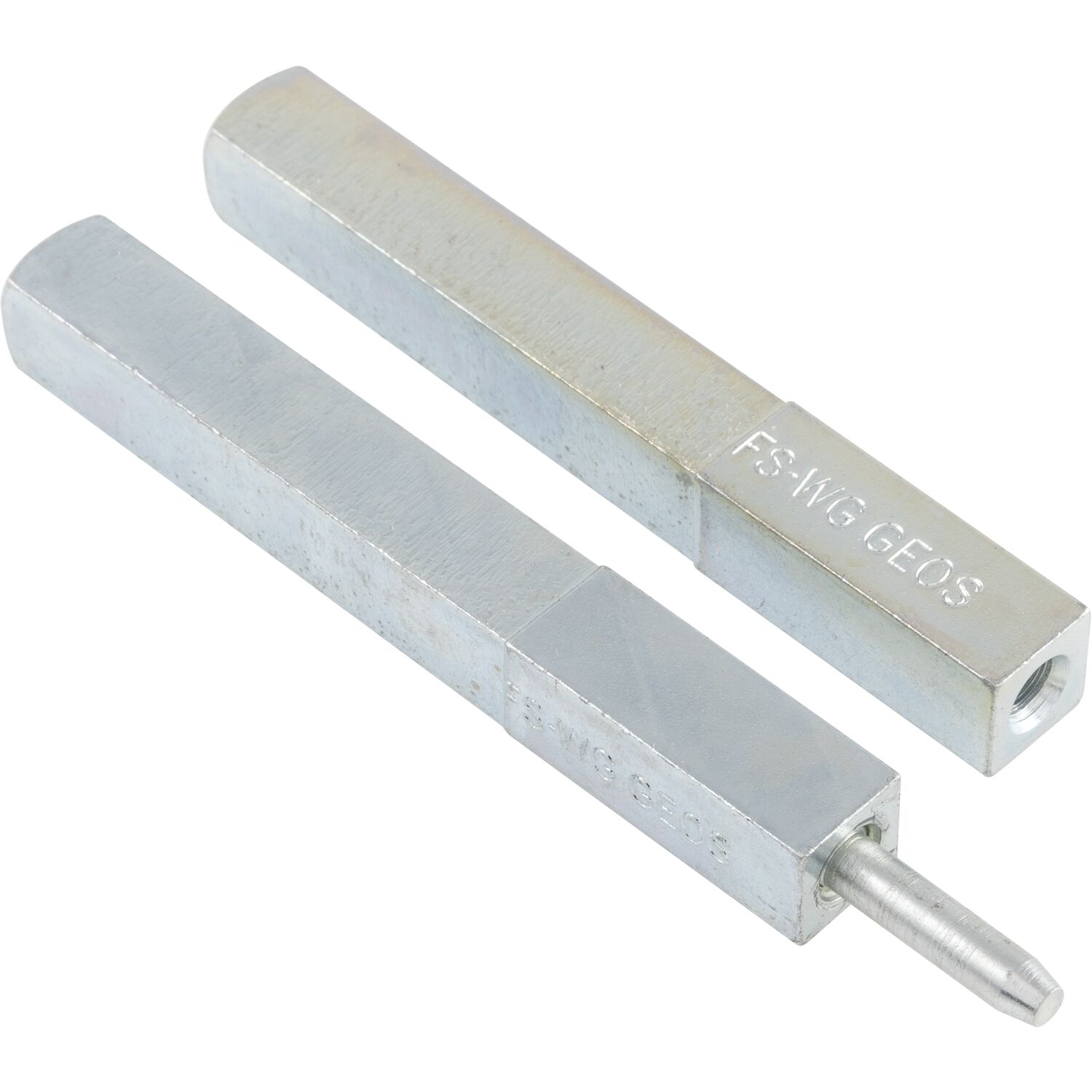 Grundmann Drückerstift GEOS 247V geteilt Länge innen 70mm Länge außen 70 Vierkant 8.5/9/8.5mm Stahl