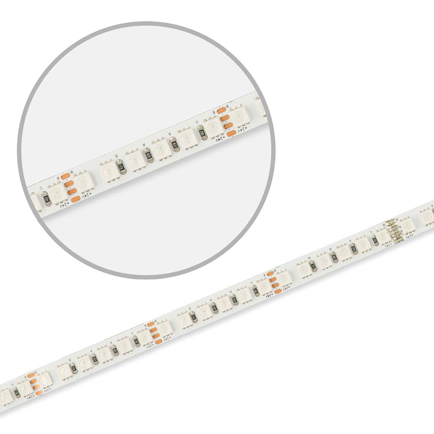 ISOLED LED RGB Linear10 Flexband 24V DC 12W IP20 5m Rolle 120 LED/m
