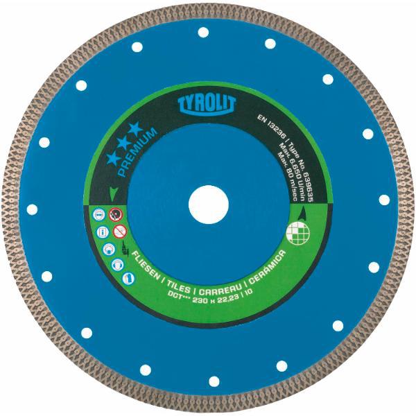 Tyrolit Diamant-Trennscheibe DCT*** 115 x 1,2/10 x 22,2 mm für Fliesen