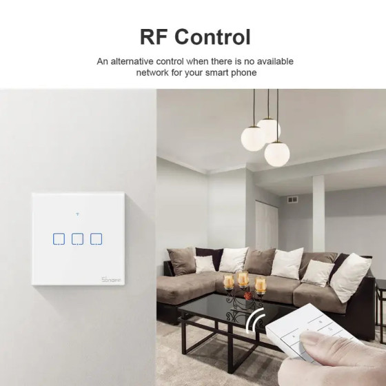 Sonoff WLAN-Wandschalter der SONOFF TX-Serie WiFi+RF433 T1 1fach