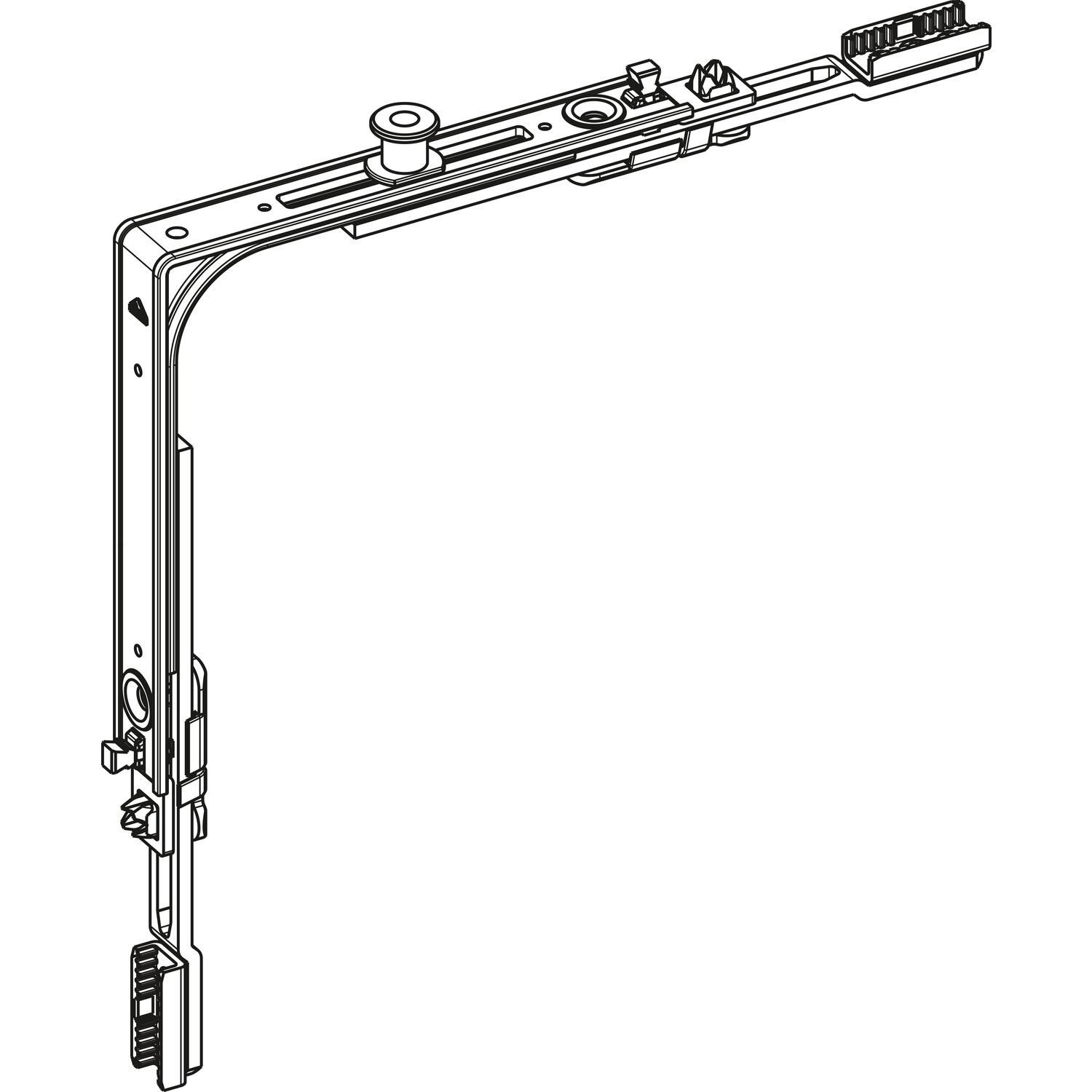 Roto ROTO E-Tec Control NT/NX Eckumlenkung MVS 1P Zapfen silber