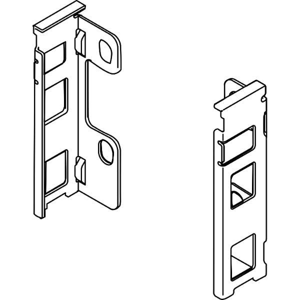 blum LEGRABOX Holzrückwandhalter Höhe M, vernickelt