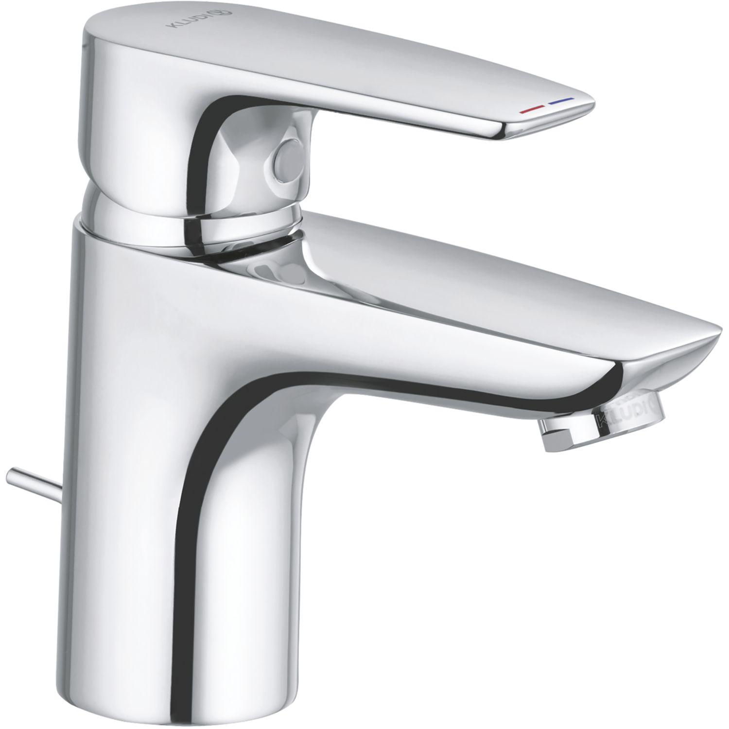 KLUDI Waschtischarmatur Pure&Solid druckfest Chrom - 5 Jahre Garantie