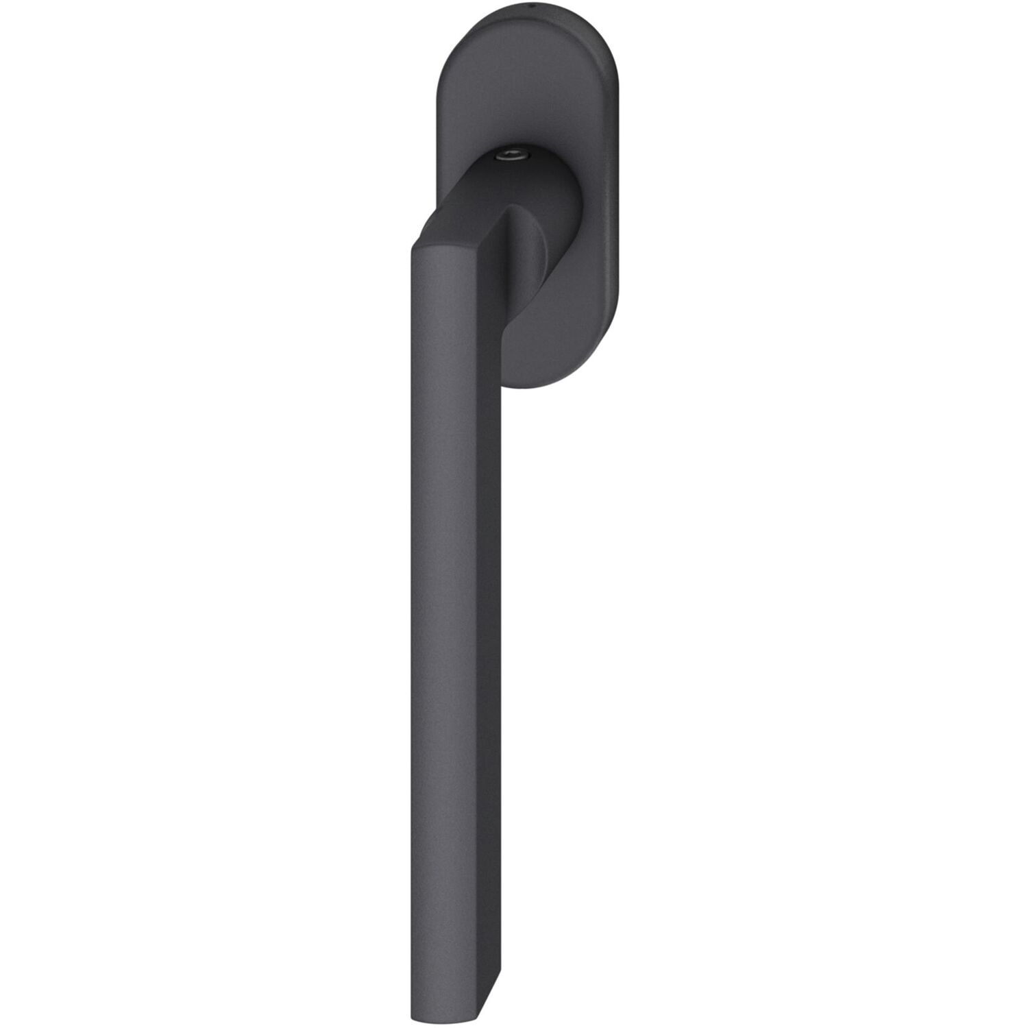 FSB FSB Fenstergriff 34 1035 ovale Rosette, Aluminium schwarz matt