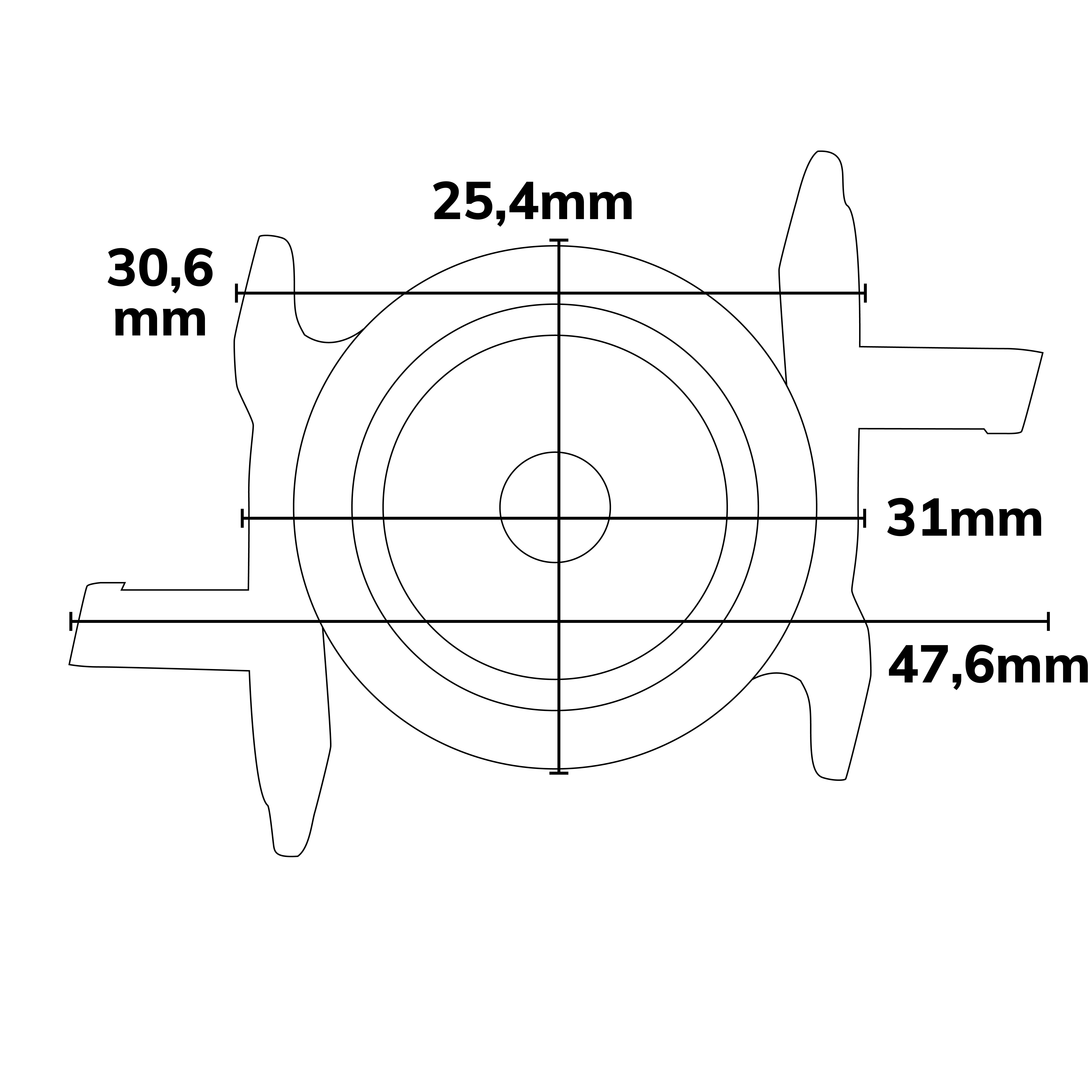 ISOLED Montageklammer Z52 für LAMP30 V2 schwarz