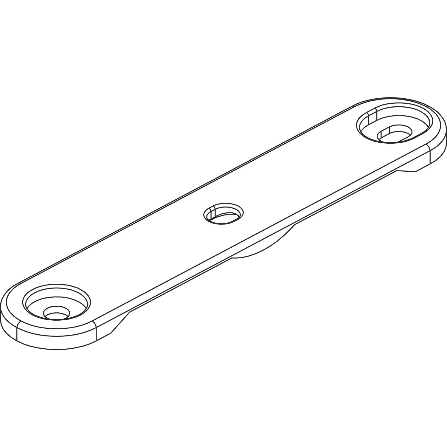 Höhenausgleich Alu 77 FRONTSLIDE Kunststoff grau