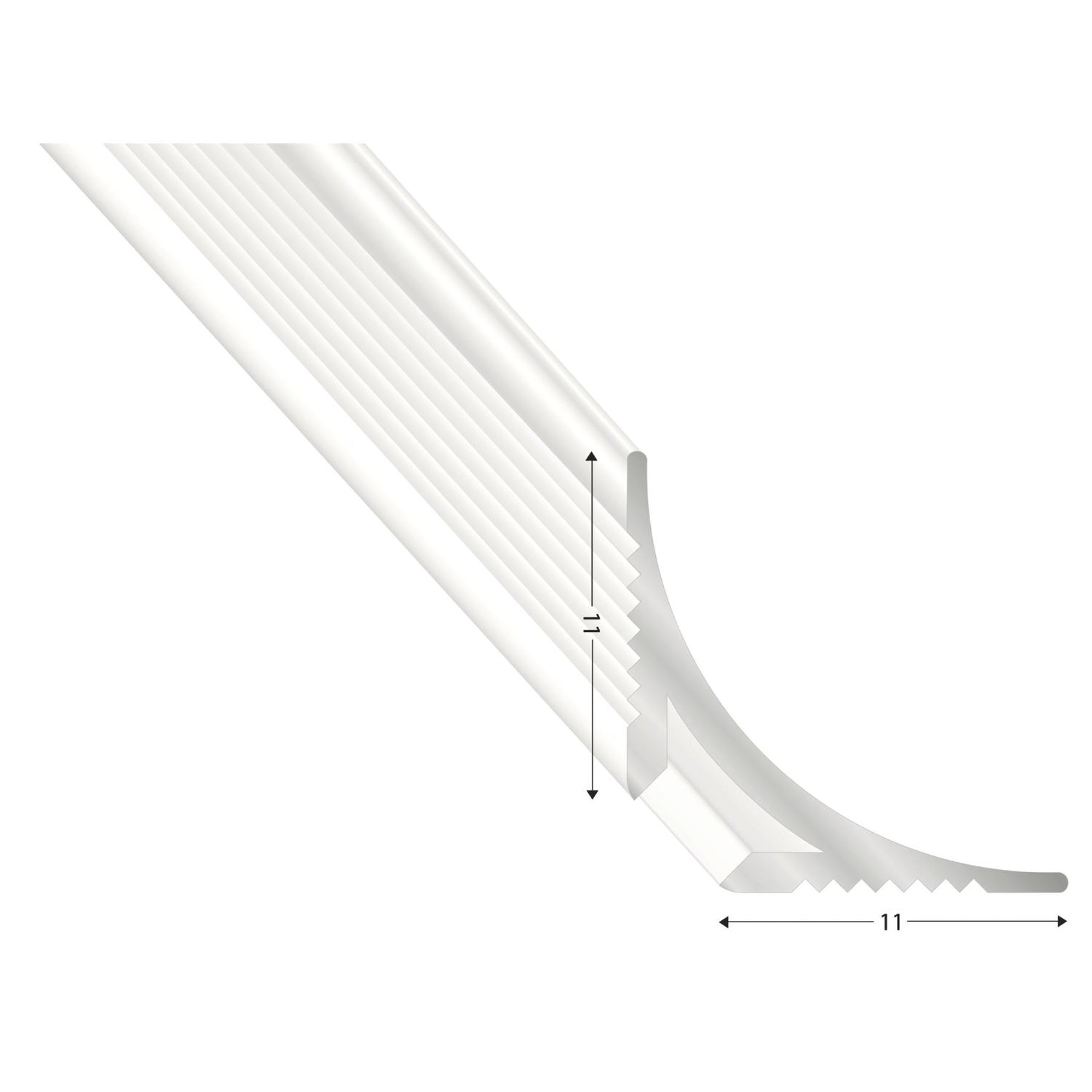 Aluminium Inneneck-Profil, L 3000 mm (3 m)