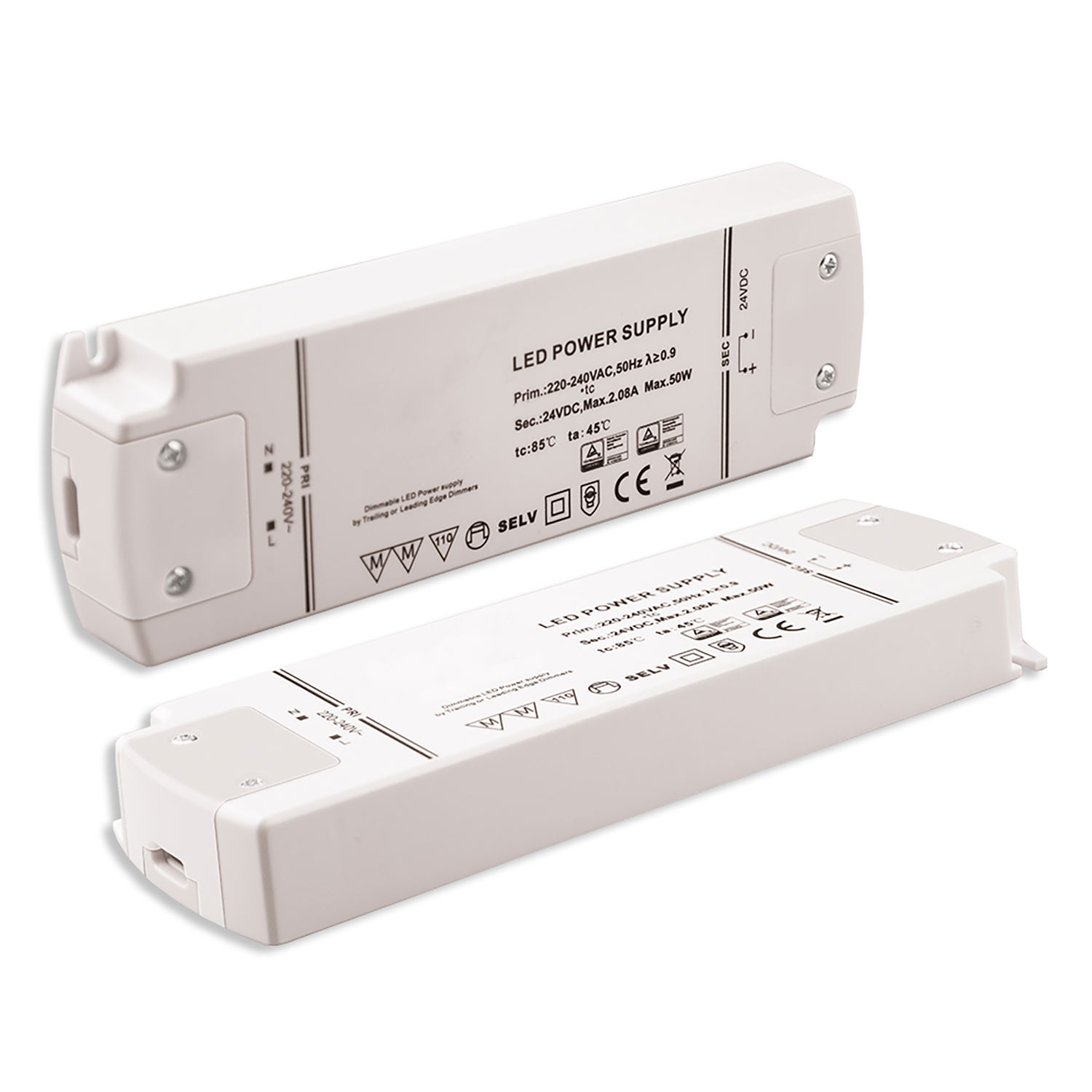 ISOLED LED Trafo 24V/DC 0-50W dimmbar (Spannungssenke) SELV