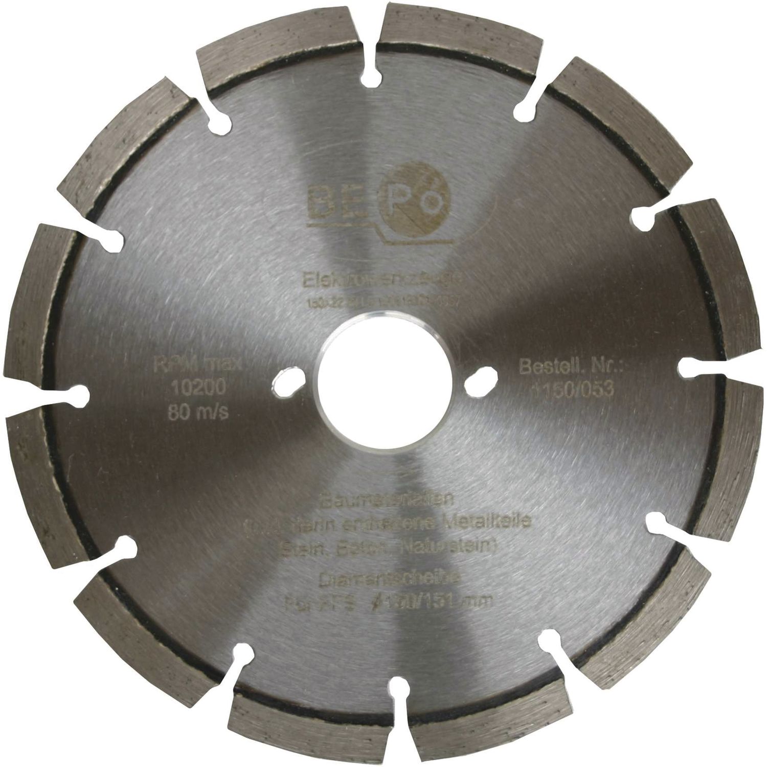 Bepo Diamant-Trennscheibe 170 mm für Beton, Stein
