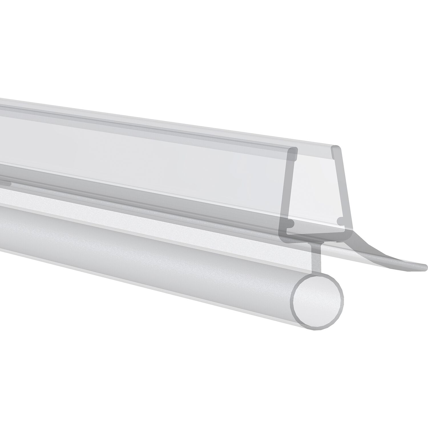 REHAU Wasserabweisprofil mit Streifdichtung 6-8mm 2010mm Kunststoff transparent