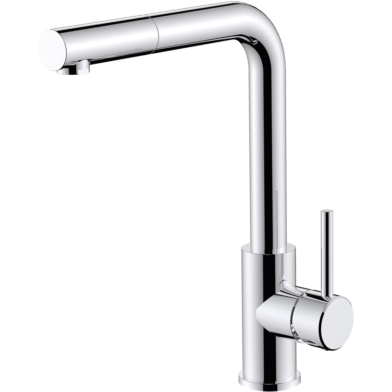solido Küchenarmatur CABL003CHU mit ausziehbarem Auslauf druckfest, Chrom