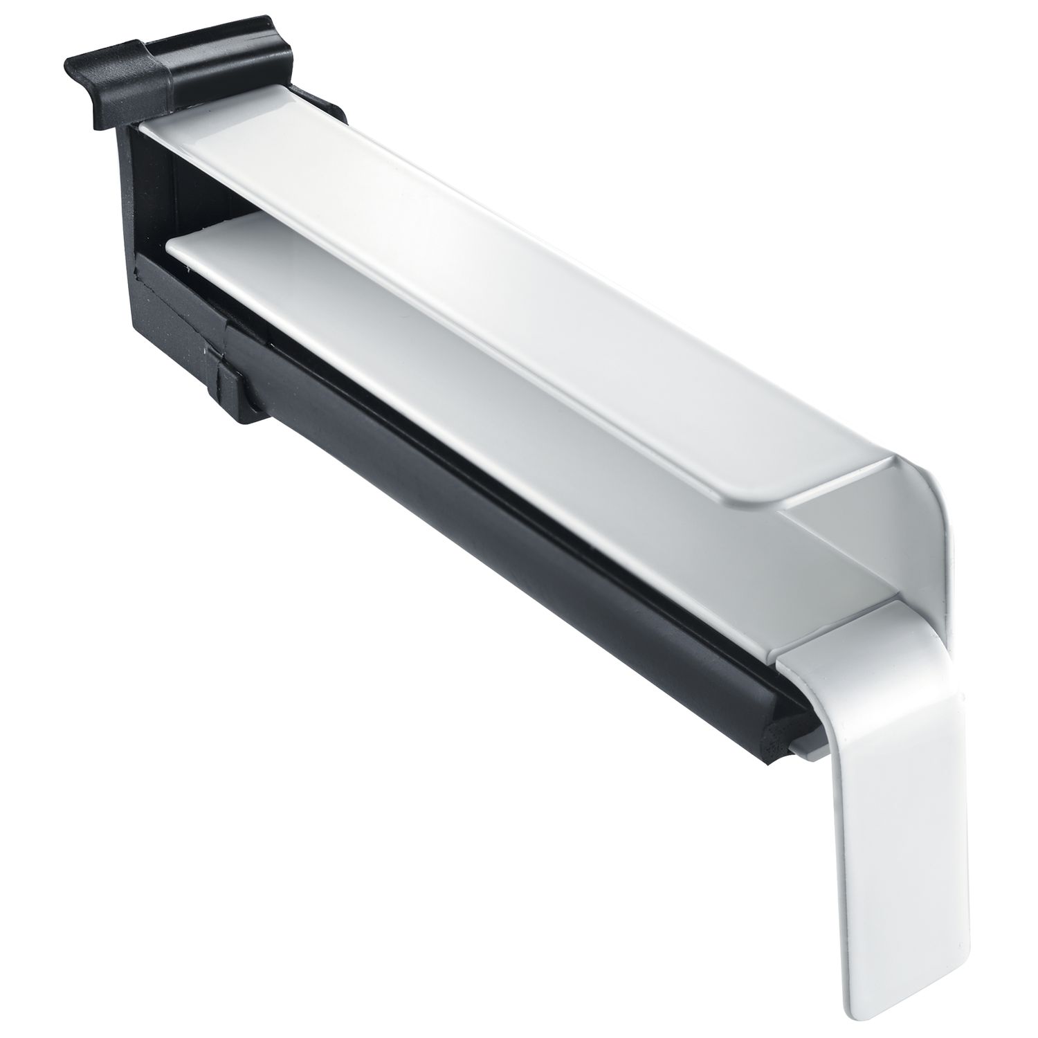 solido Seitenabschluss BF4006 mit Dichtteil für Putz Alu weiß 225 mm