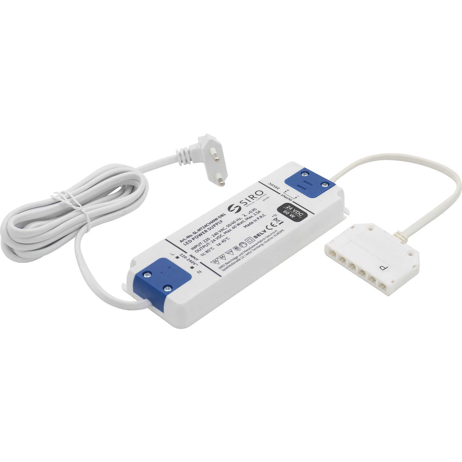 SIRO Siro LED-Netzgerät NG54, 24 V/DC, 6-fach Verteiler, Leistung 60 W