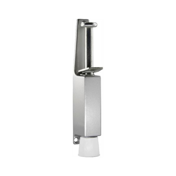 Türfeststeller Hub 30 mm, Höhe 165 mm, silber
