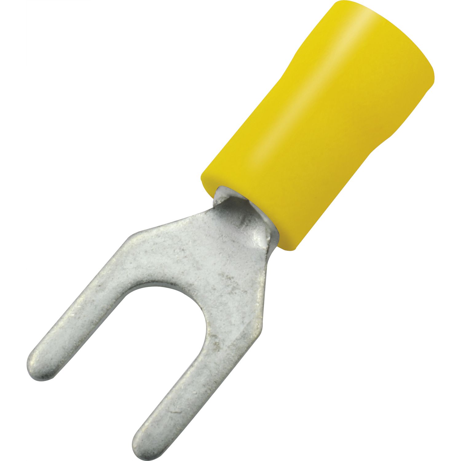 Gabelkabelschuh M4 Querschnitt 2,5 - 6 mm² isoliert gelb (100Stk)