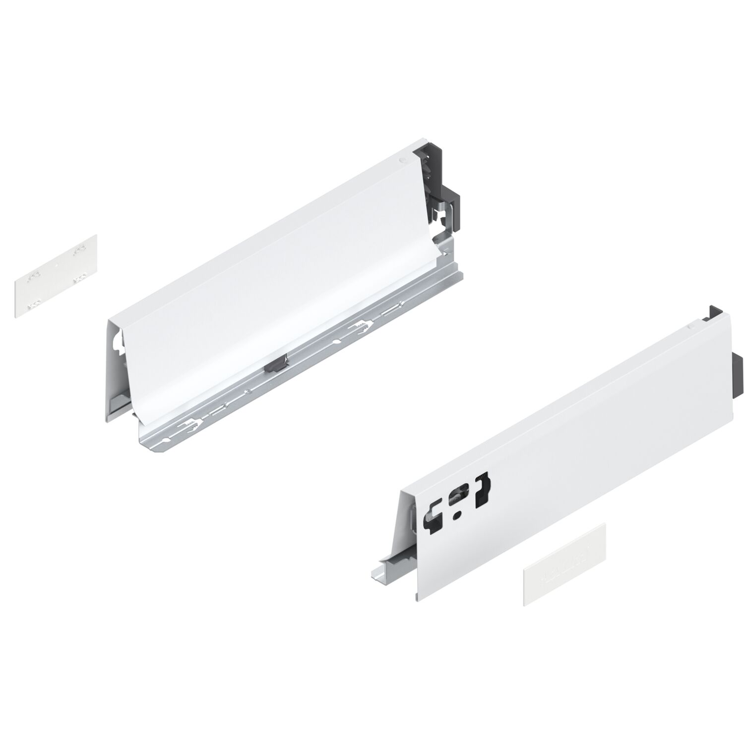 blum TANDEMBOX antaro Zarge Höhe M, NL 300, Stahl Seidenweiß ()