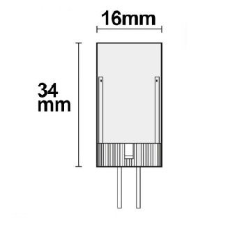 ISOLED G4 LED 33SMD 3,5W warmweiß