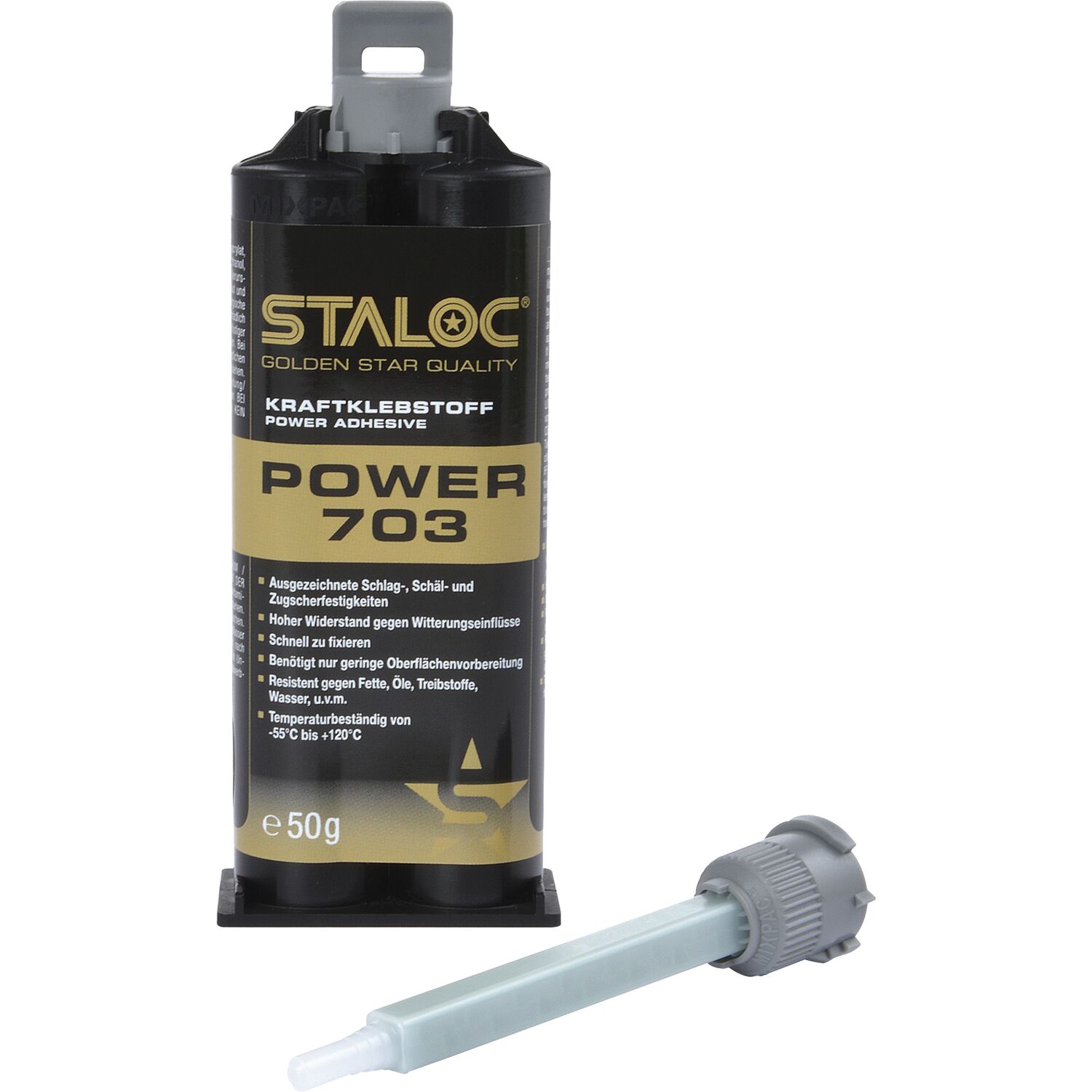 STALOC 2K Klebstoff Power 703 50ml beige + Mischer (50 ml)