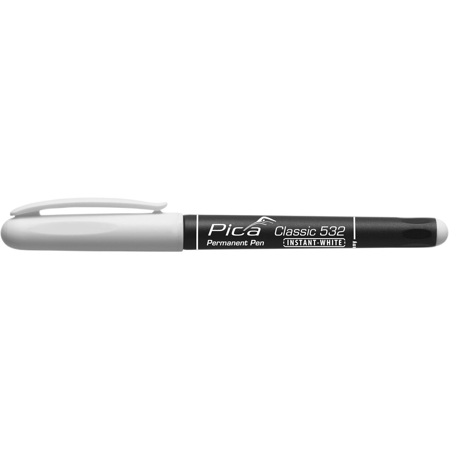 Pica Permanent Marker 532/32 INSTANT-WHITE Strichbreite 1-2 mm Rundspitze