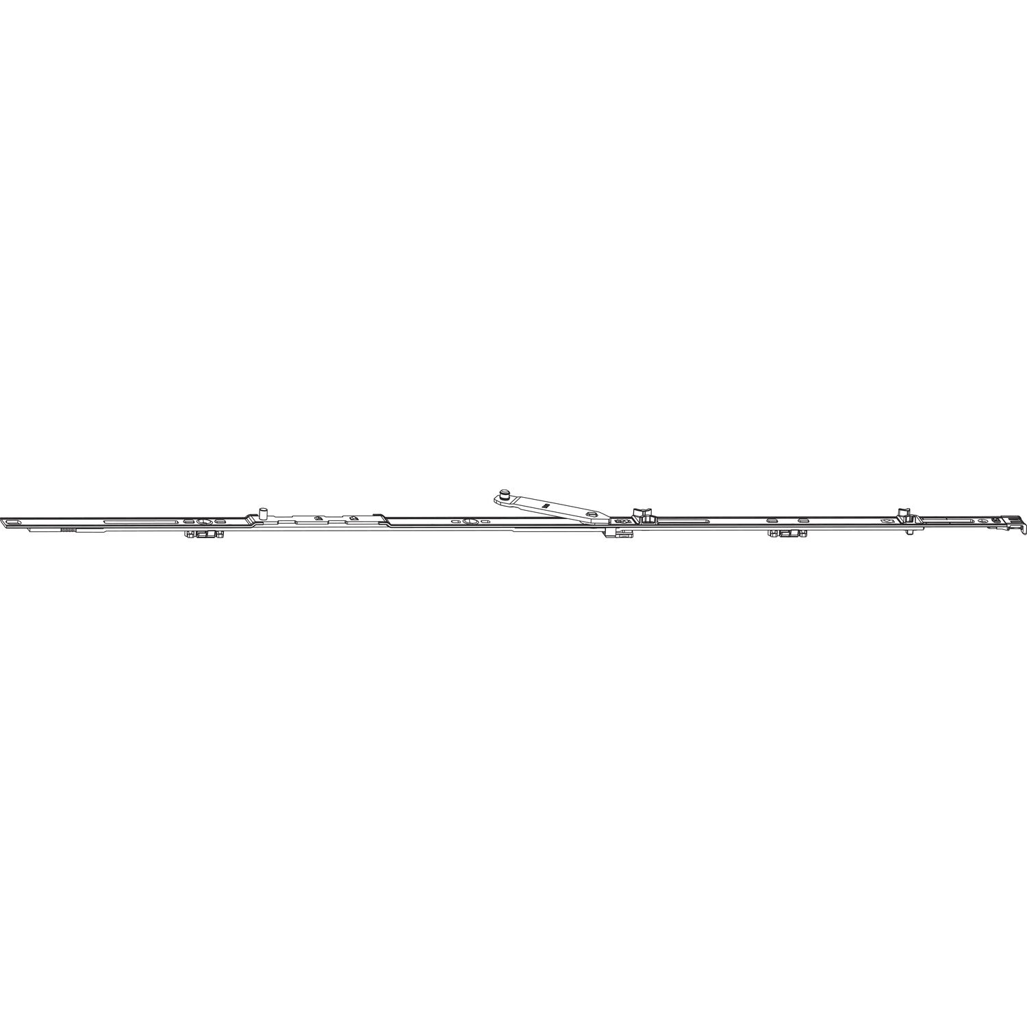 Roto ROTO NX Axerstulp T/P Grundsicherheit L= 690 mm FFB 601-800 mm silber