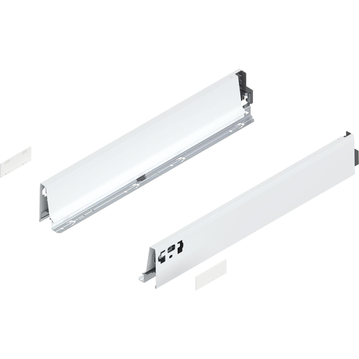 blum TANDEMBOX antaro SET Höhe M, BLUMOTION M, 65kg, NL 550, Seidenweiss