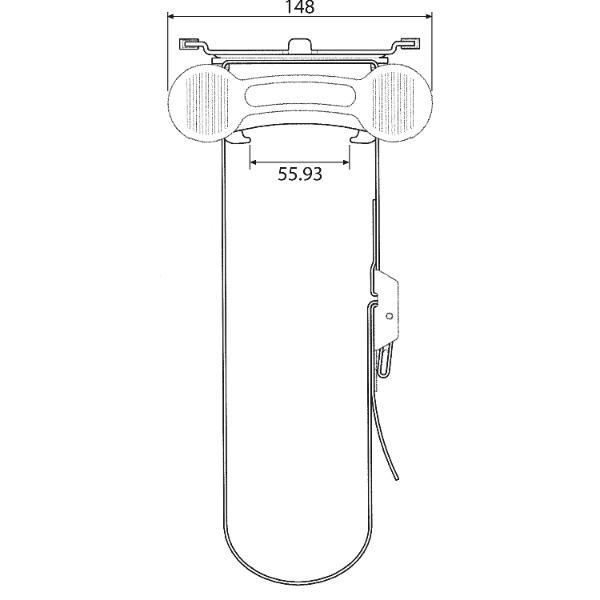 ACCURIDE CPU-Halter Modell 005, Farbe schwarz