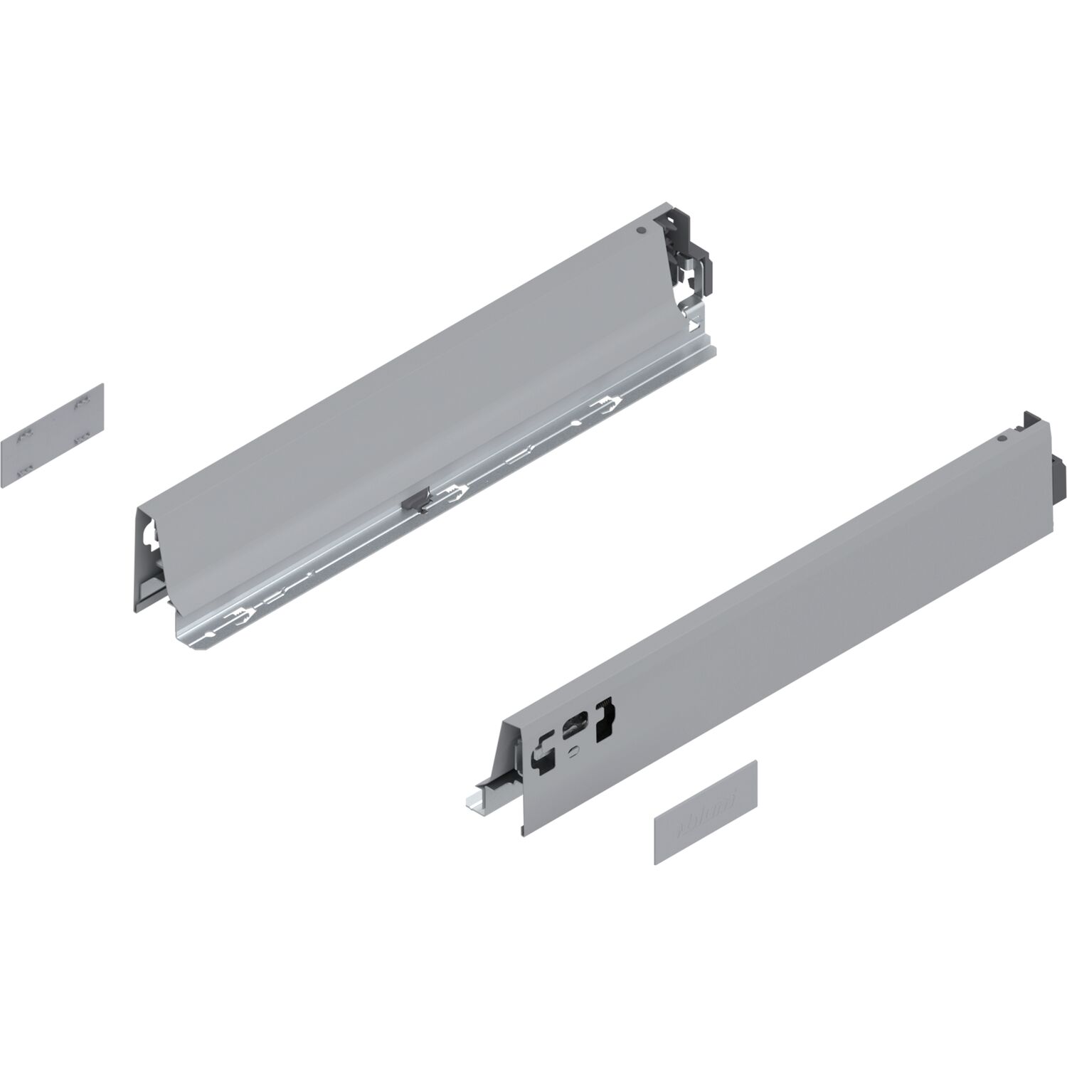 blum TANDEMBOX antaro Zarge Höhe N, NL 400mm, Stahl grau RAL 9006 ()