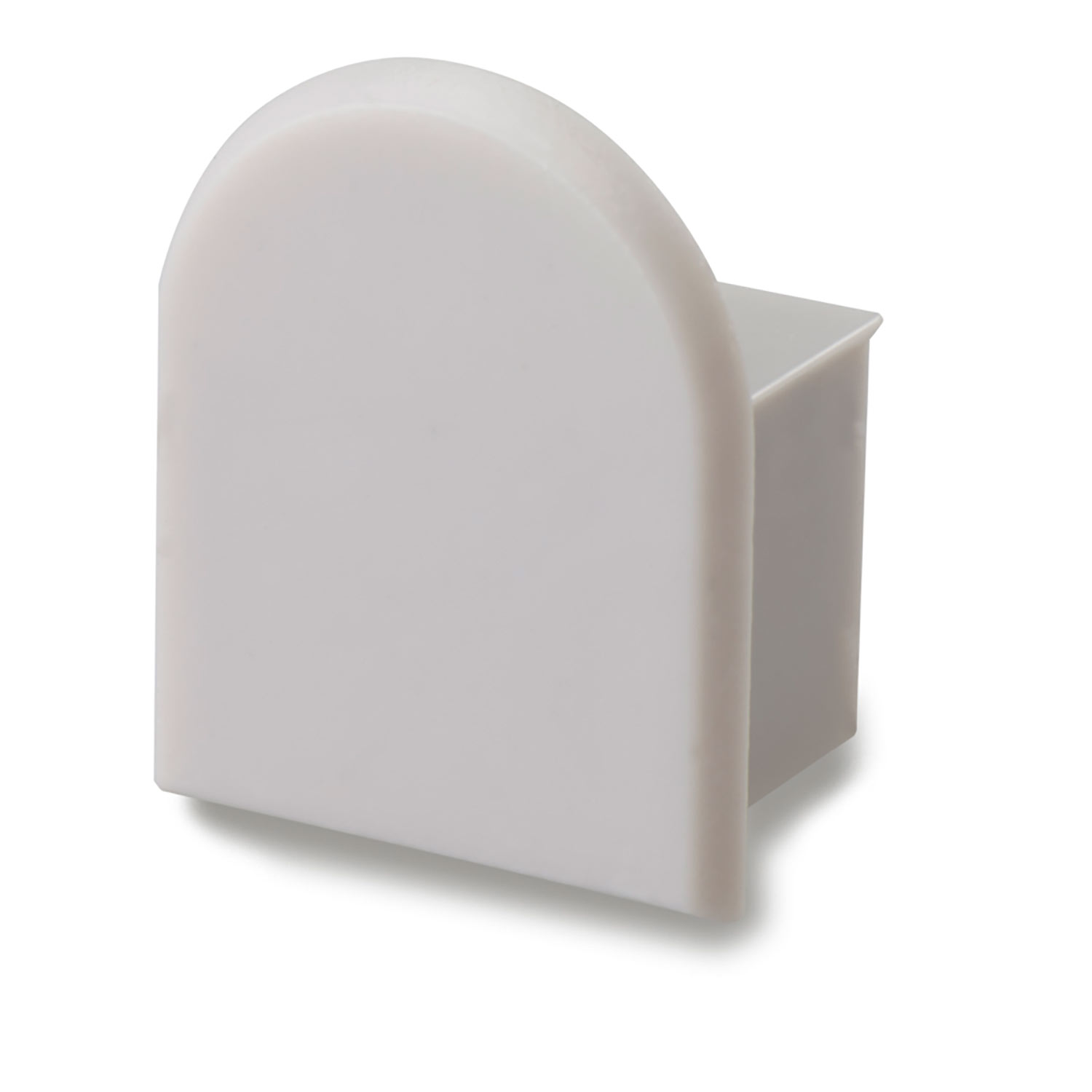 ISOLED Endkappe EC19 für SURF12 RAIL inkl. COVER5 ohne Kabelausgang PVC grauweiß