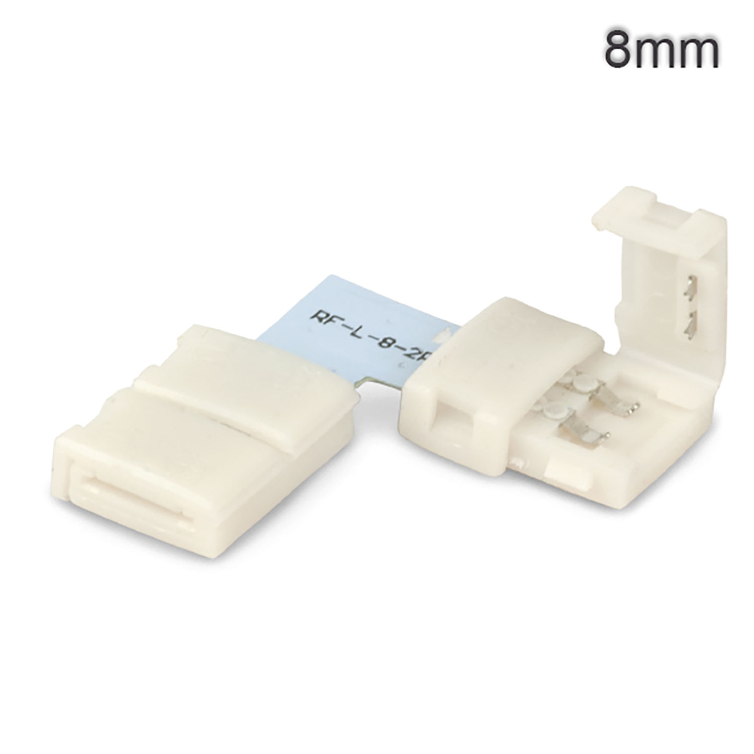 ISOLED Clip-Eck-Verbinder (max. 5A) C1-28 für 2-pol. IP20 Flexstripes mit Breite 8mm Pitch >12mm