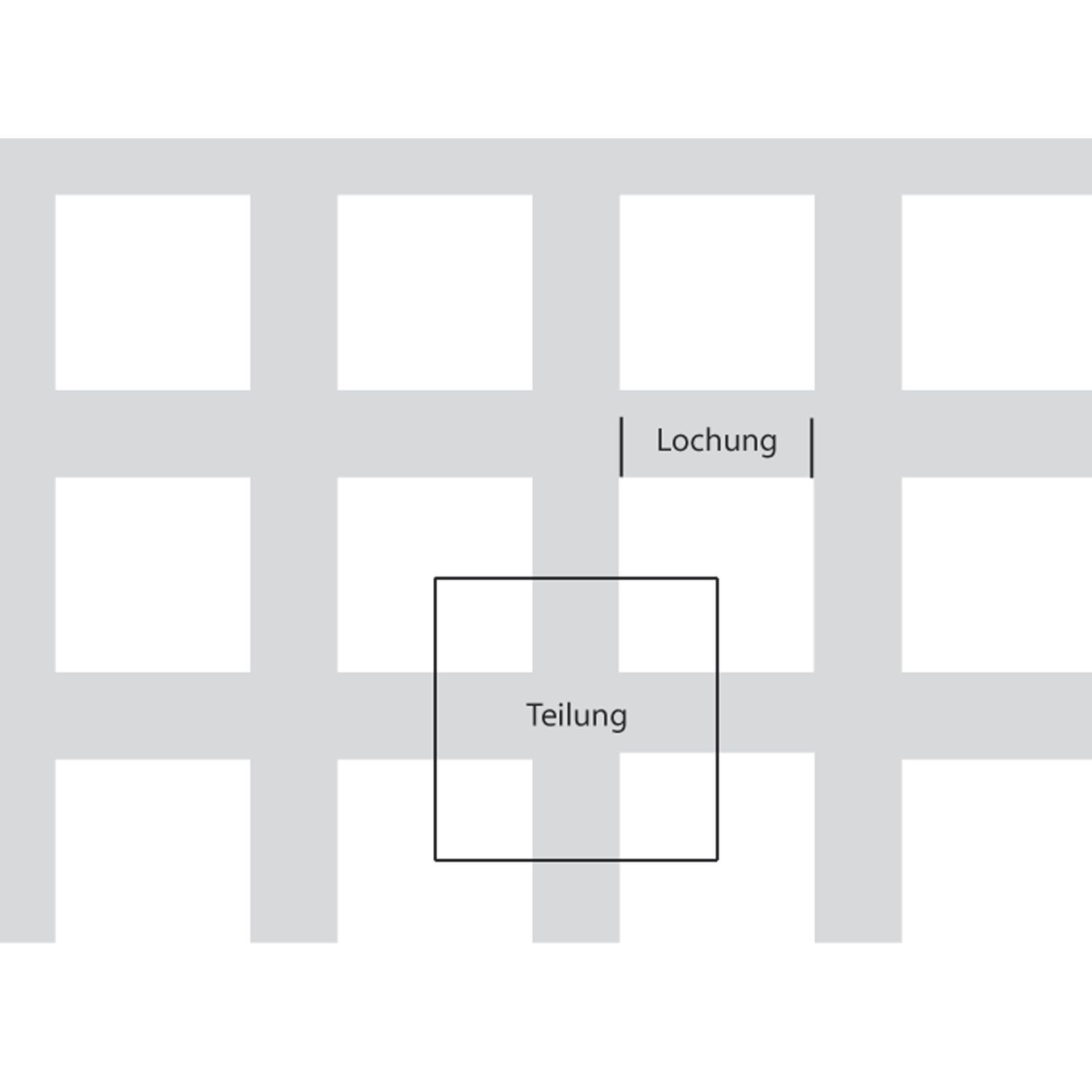 ninka Aluminium-Lochblech Al99,5 (EN AW - 1050) H14 2000/1000/1 mm QG: 5-8 mm