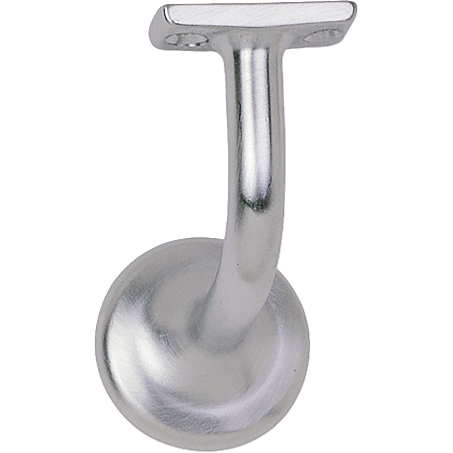 Marchesi Handlaufträger mit Winkel Wandabstand 60 mm, Messing verchromt matt