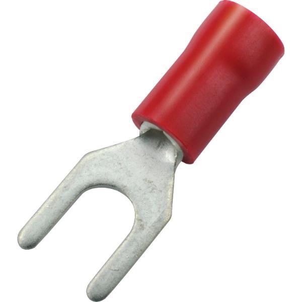 ninka Gabelkabelschuh M3 Querschnitt 0,5 - 1,5 mm² isoliert rot