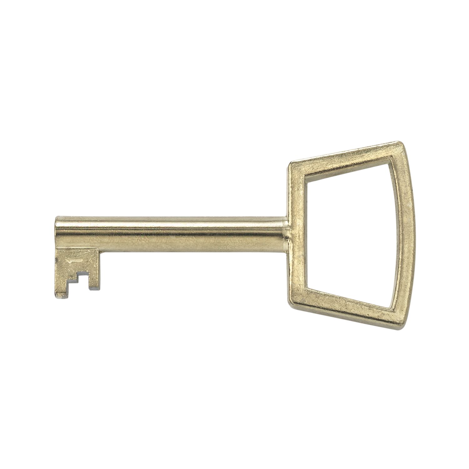 JuNie Möbelschlüssel 3 Bartbreite 6mm Barthöhe 8mm vermessingt