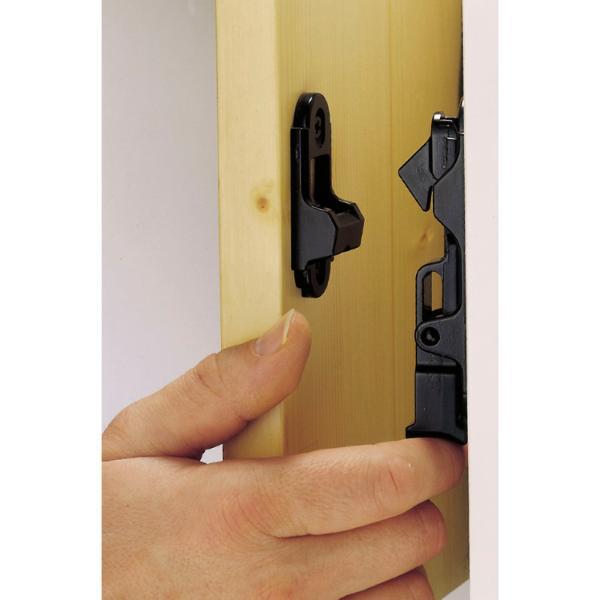 Maco #14248 Rustico Türladenhalter für Holzmontage Mauerabstand 25mm schwarz