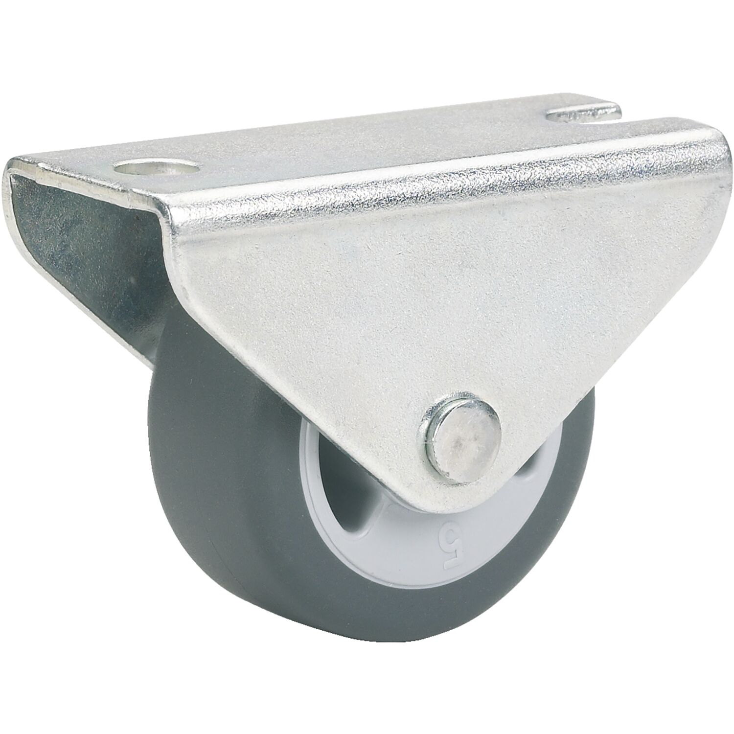 Dörner + Helmer Bockrolle TPE-Lauffläche Plattenbefestigung 38 mm 45 kg