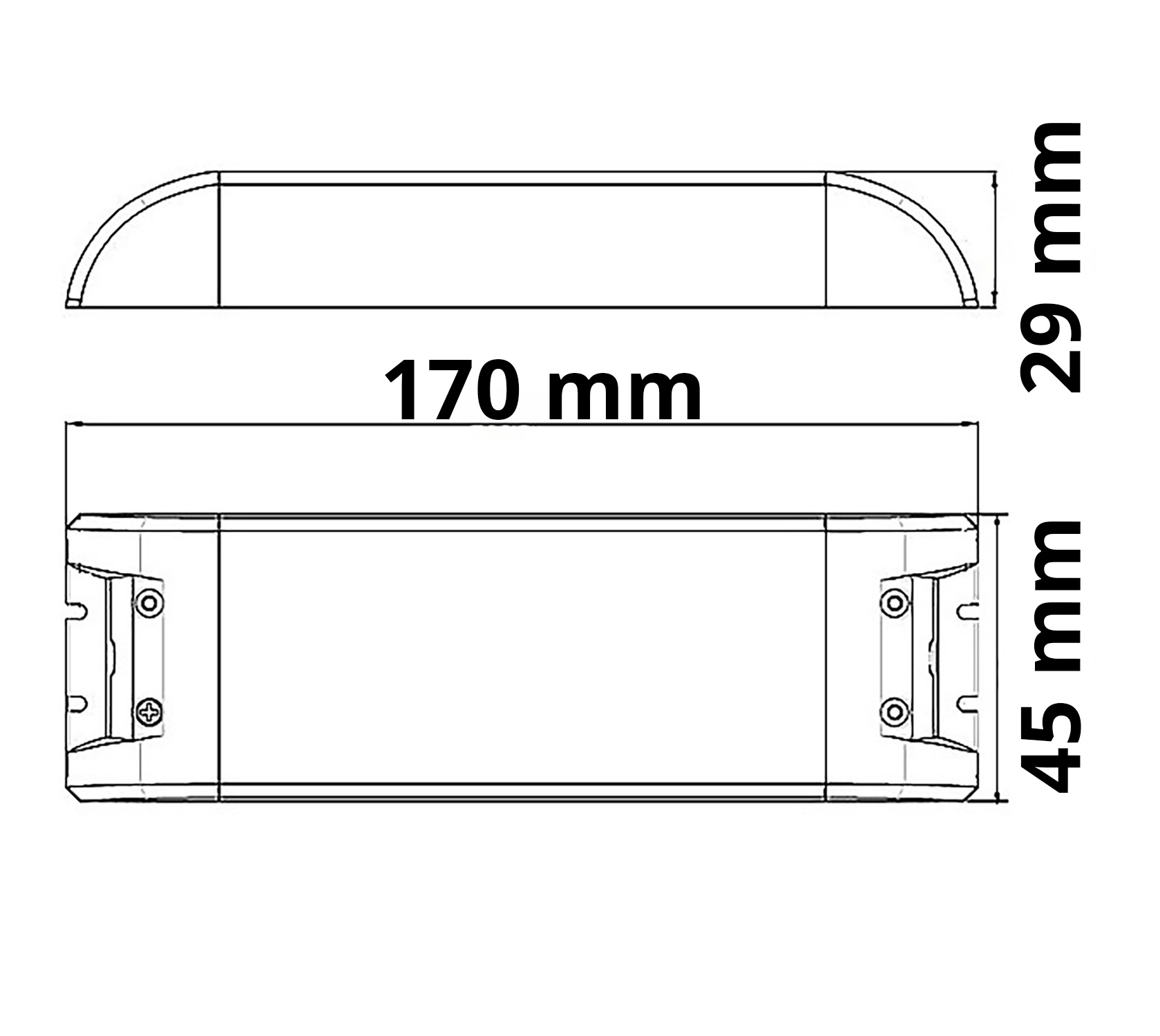 ISOLED LED Trafo 24V/DC 0-75W SELV flach