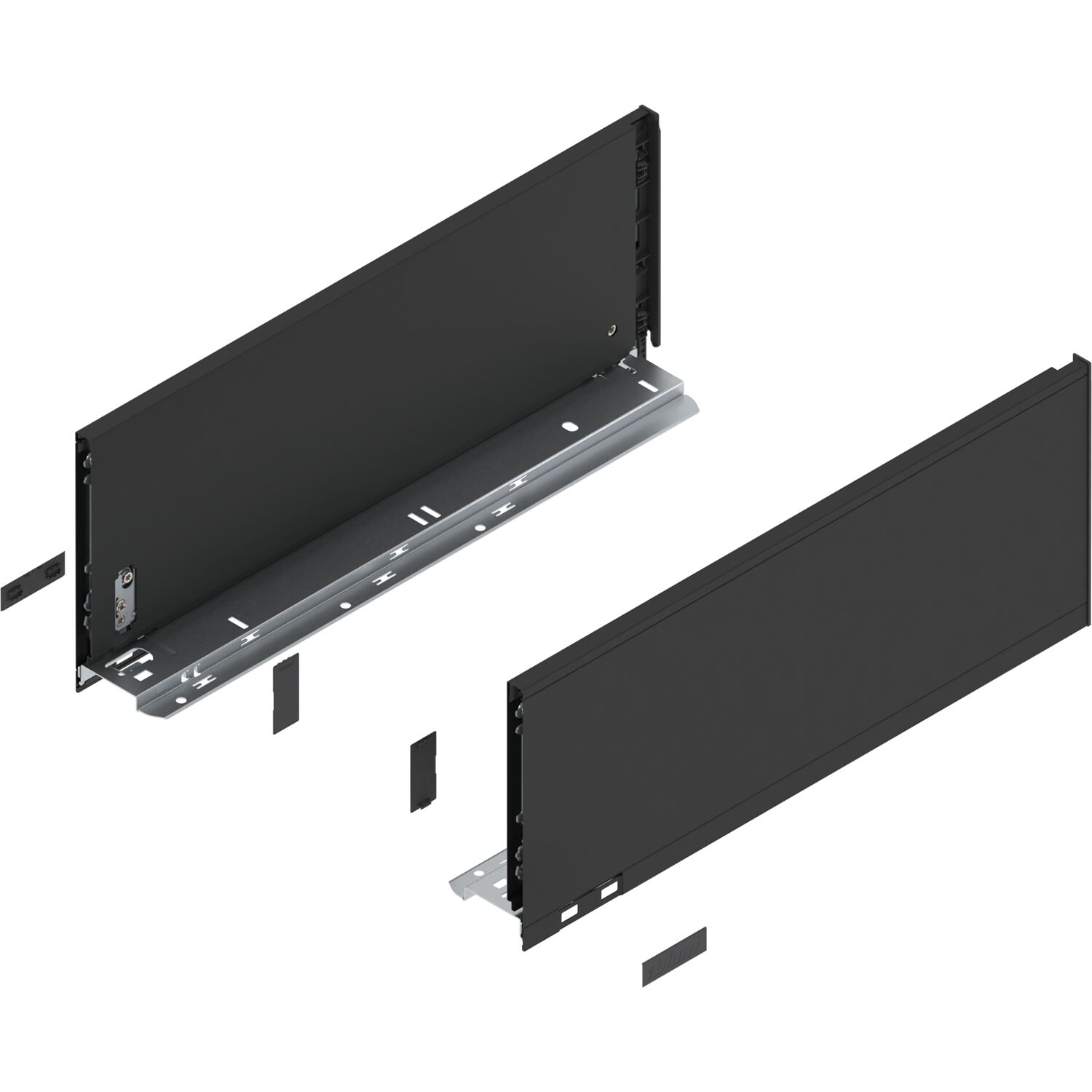 blum LEGRABOX pure Zarge Höhe C, NL 450, Carbonschwarz-matt