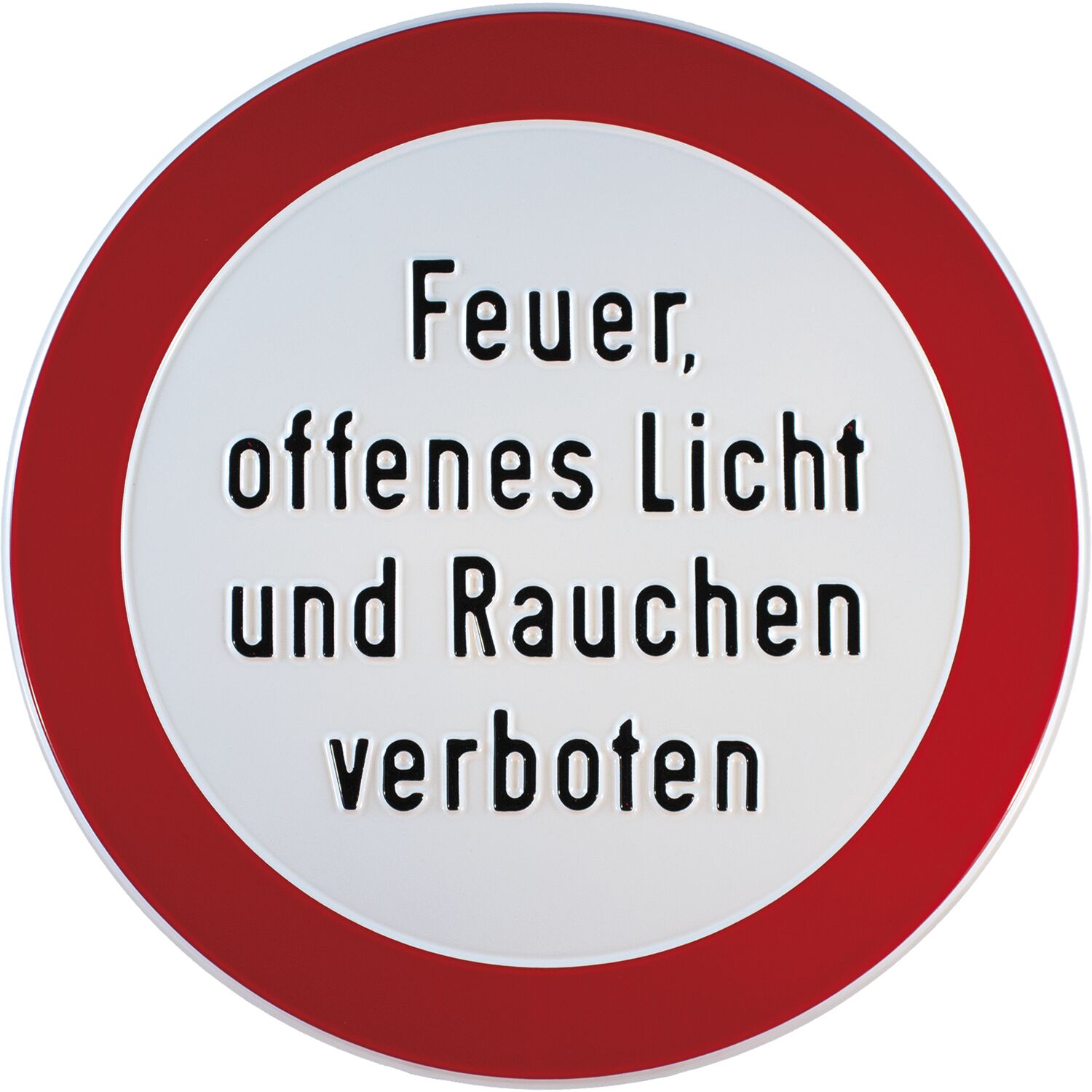 Verbotsschild Feuer, offenes Licht und Rauchen verboten rund 315 mm