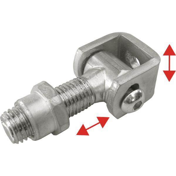 IBFM Anschweißband zweidimensional verstellbar, Stahl blank/verzinkt M 20