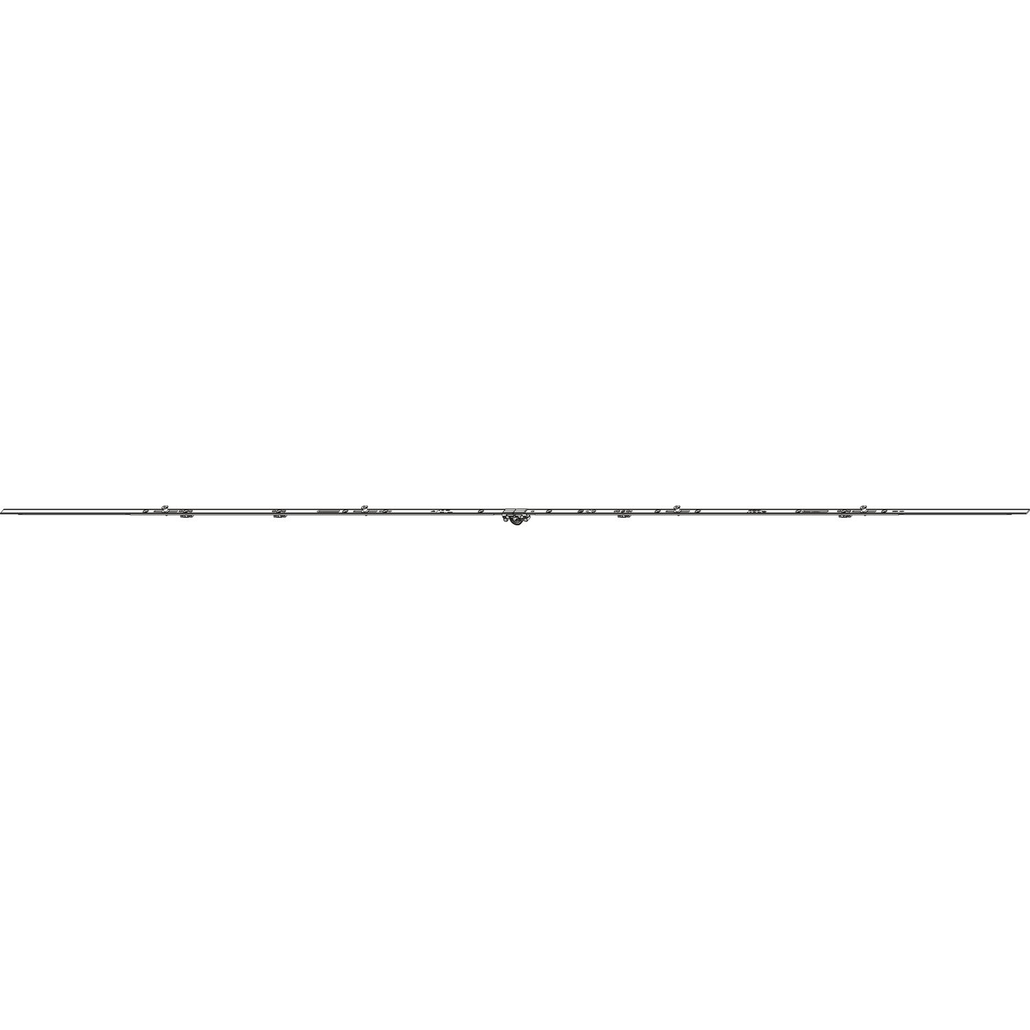 Roto ROTO NT/NX DK-Getriebe mittig/variabel DM 15 mm L=2180 mm 4V Zapfen silber
