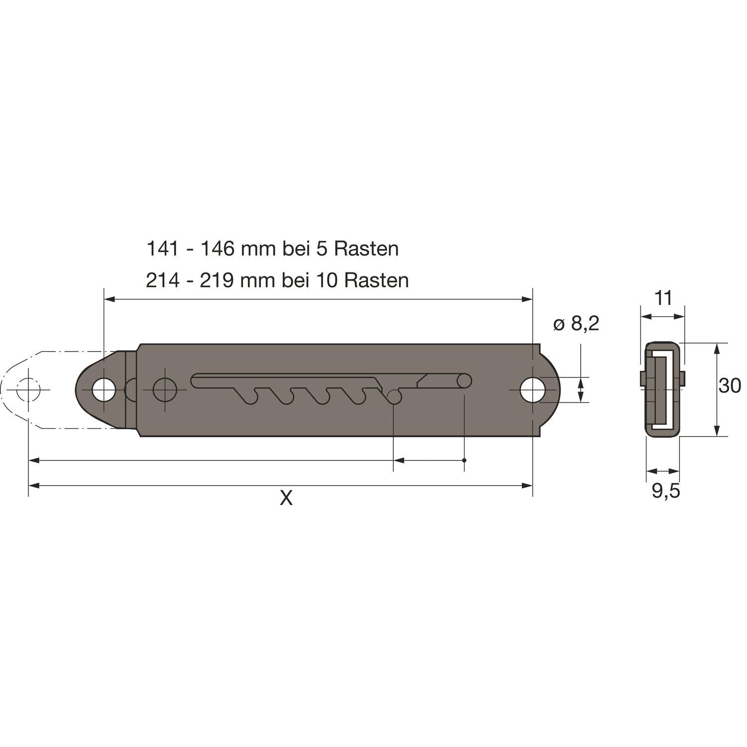 HETTICH Verstellbeschlag Rastomat 5