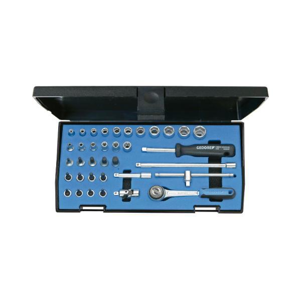Gedore Steckschlüssel-Satz 1/4" 20 ITU-3 mit Umschalknarre 36-teilig
