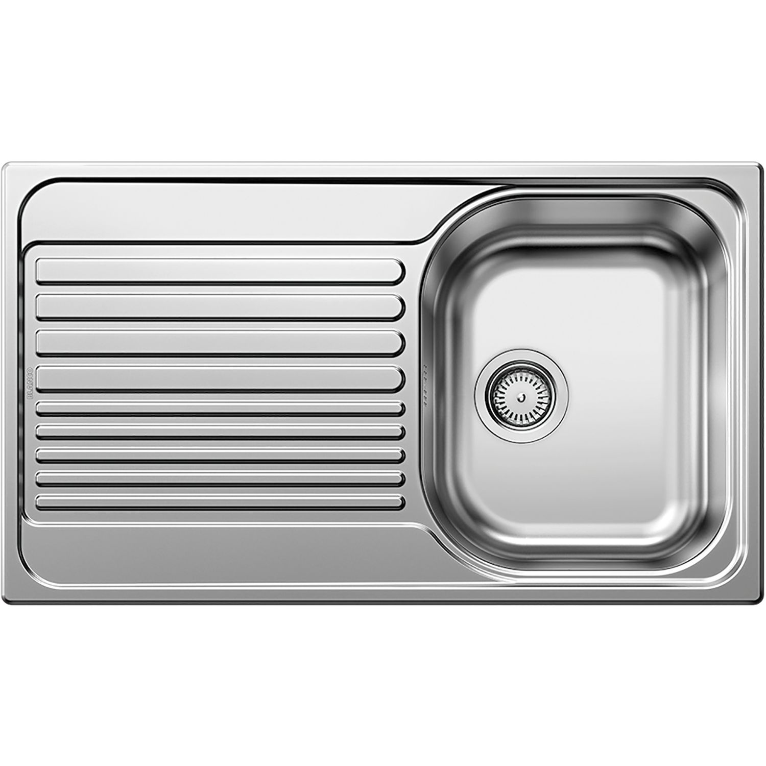 BLANCO SOLIDO Einbauspüle Tipo 45 S Edelstahl naturfinish, ohne Ablauffernbedienung