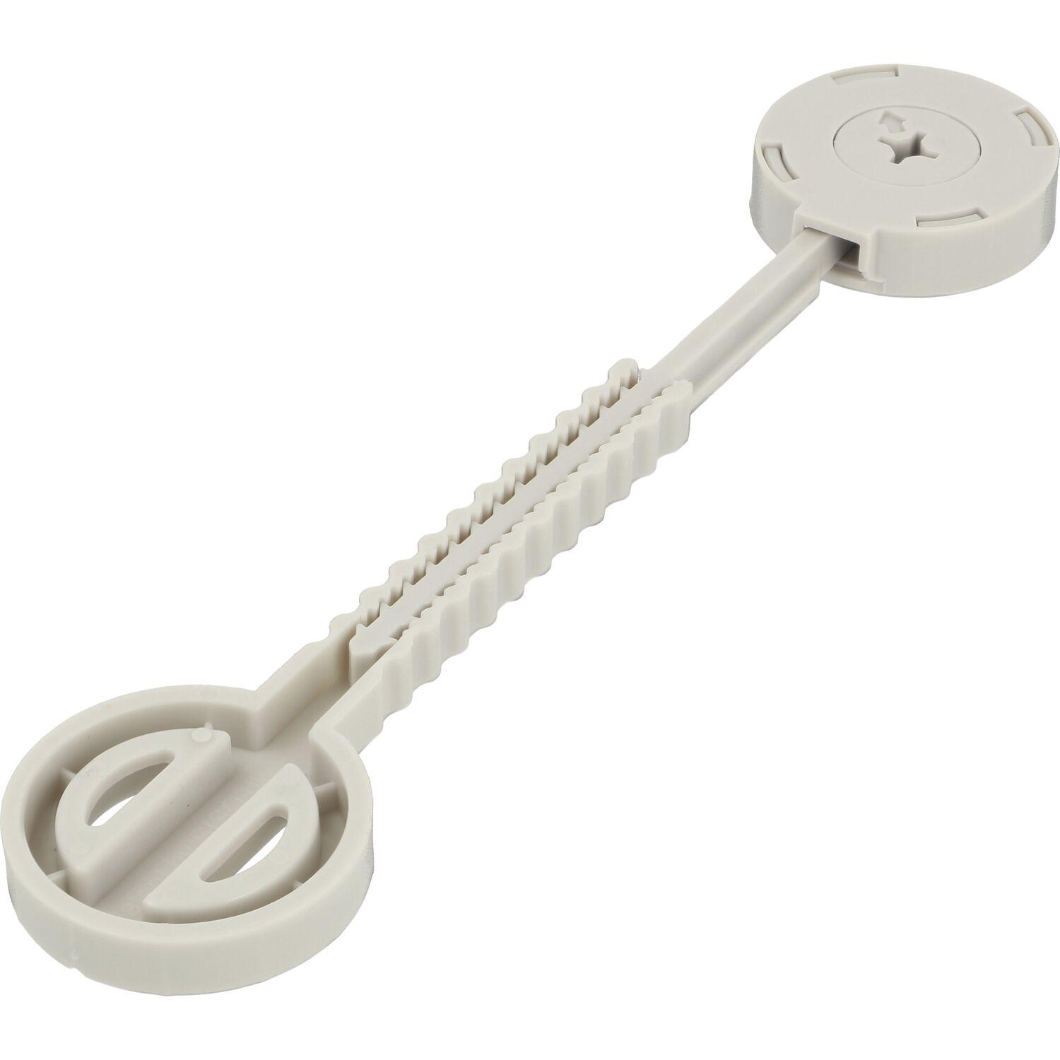 Siso Arbeitsplattenverbinder FIX-A-LOT für Arbeitsplatten ab 10 mm, KS hellgrau