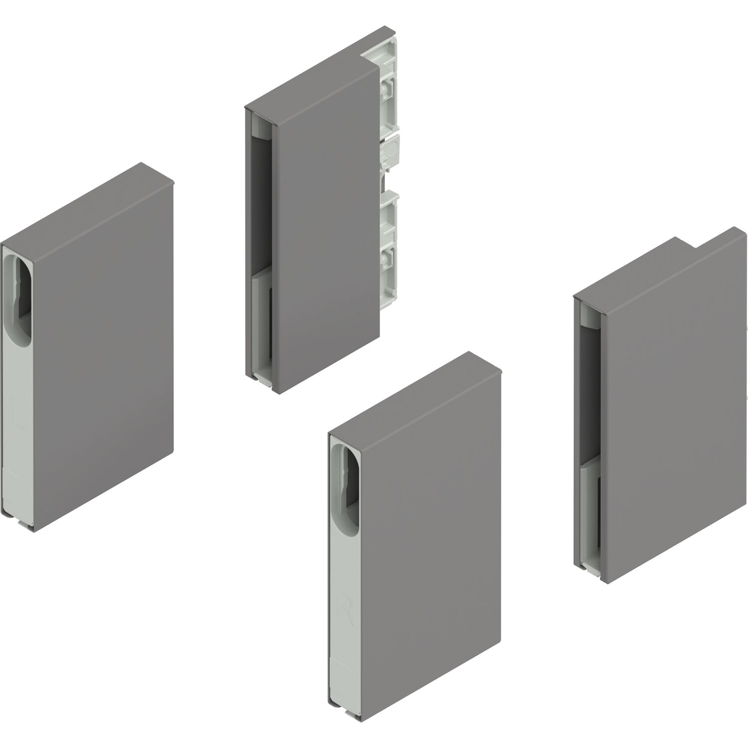 blum MERIVOBOX Boxcover Indiumgrau-matt