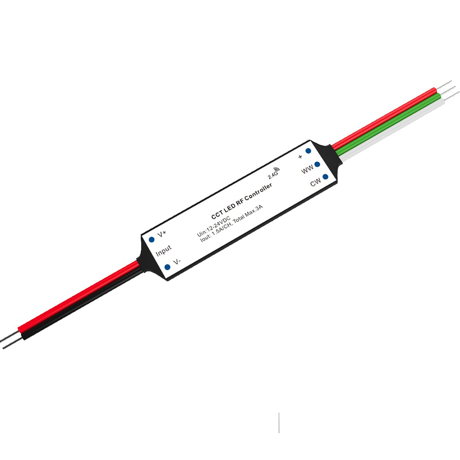 ISOLED Sys-Pro weißdynamischer Funk Mesh PWM-Dimmer Mini 2 Kanal 12-24V DC 2x1.5A