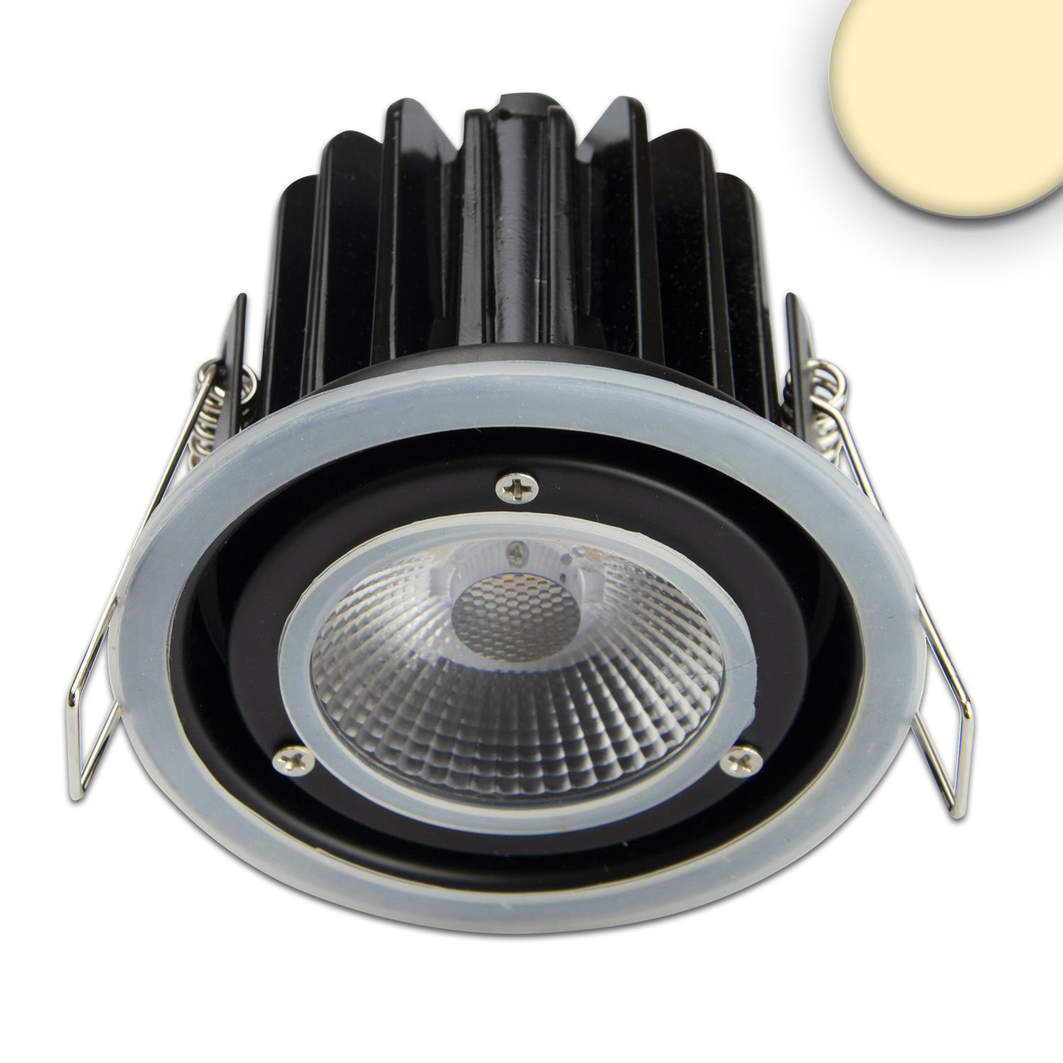 ISOLED LED Einbaustrahler Sys-68 MiniAMP 8W 24V DC 3000K dimmbar (exkl. Cover)
