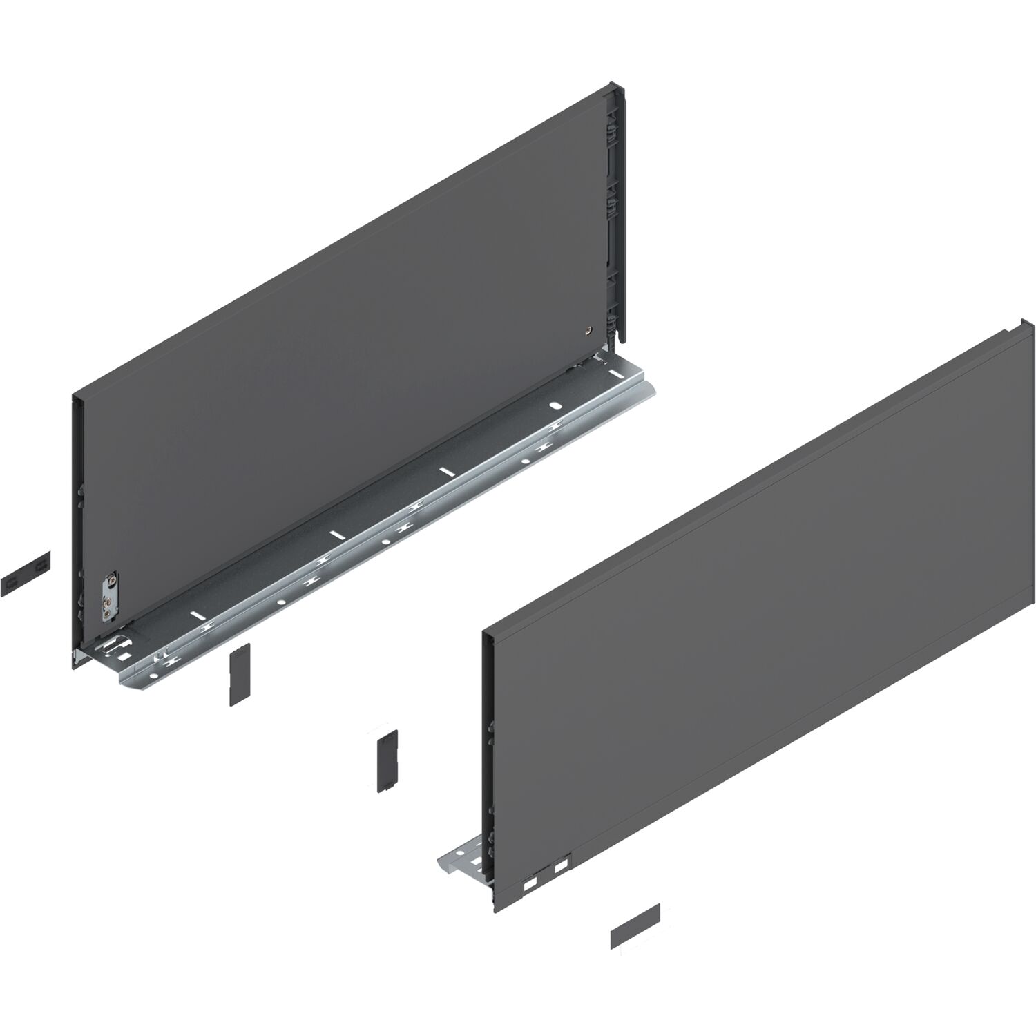 blum LEGRABOX pure Zarge Höhe F, NL 550, Oriongrau-matt