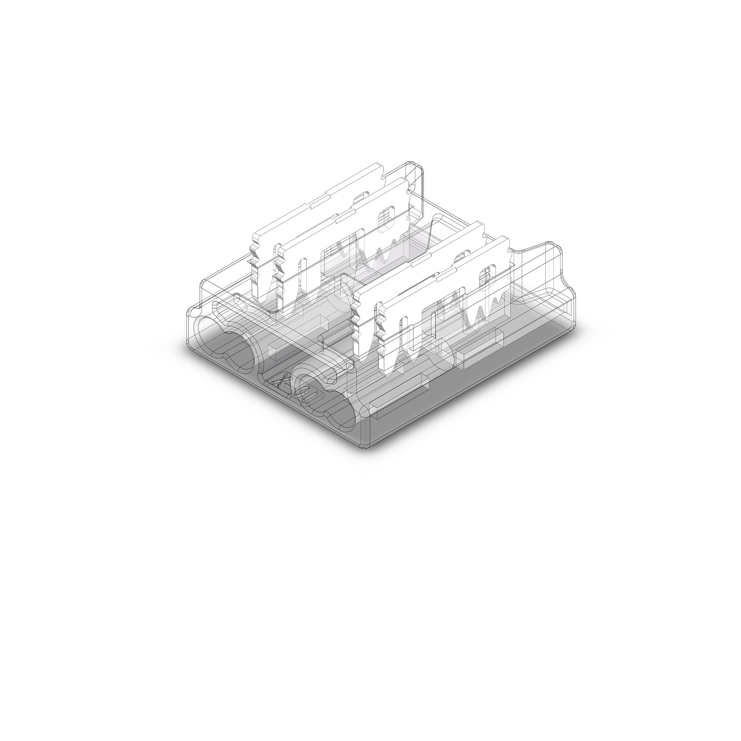 ISOLED Kontakt-Kabelanschluss (max. 5A/0,5qmm) K2-410 für 4-pol. IP20 Flexstripes mit Breite 10mm